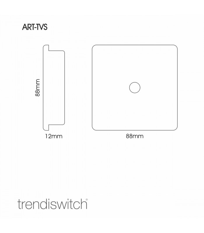 Artistic Modern TV Co-Axial 1 Gang Silver Finish-2