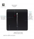 Artistic Modern 20 Amp Neon Insert Double Pole Switch Matt Black Finish-3