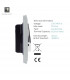 Artistic Modern 20 Amp Neon Insert Double Pole Switch Silver Finish-3
