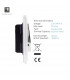 Artistic Modern 20 Amp Neon Insert Double Pole Switch Gloss White Finish-3
