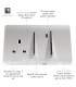 Artistic Modern Cooker Control Panel 13amp with 45amp Switch Gloss White Finish-3