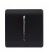 Artistic Modern 45 Amp Neon Insert Double Pole Switch Matt Black Finish-1