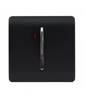 Artistic Modern 45 Amp Neon Insert Double Pole Switch Matt Black Finish-1