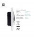 Artistic Modern 45 Amp Neon Insert Double Pole Switch Gloss White Finish-3