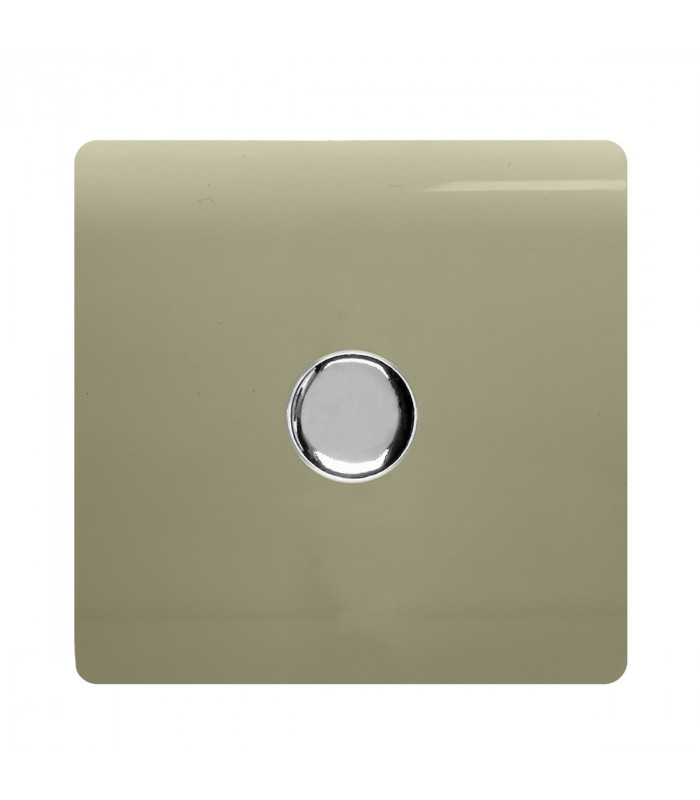 Artistic Modern 1 Gang 1 Way LED Dimmer Switch Gold Chrome Finish-1