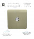 Artistic Modern 1 Gang 1 Way LED Dimmer Switch Gold Chrome Finish-3