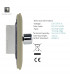 Artistic Modern 1 Gang 1 Way LED Dimmer Switch Gold Chrome Finish-4