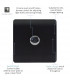 Artistic Modern 1 Gang 1 Way LED Dimmer Switch Matt Black Chrome Finish-3
