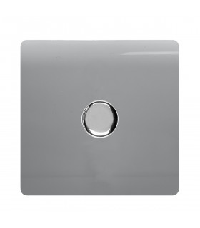 Artistic Modern 1 Gang 1 Way LED Dimmer Switch Silver Chrome Finish-1