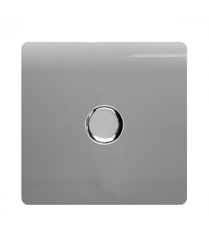 Artistic Modern 1 Gang 1 Way LED Dimmer Switch Silver Chrome Finish-1