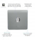 Artistic Modern 1 Gang 1 Way LED Dimmer Switch Silver Chrome Finish-3
