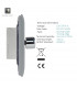 Artistic Modern 1 Gang 1 Way LED Dimmer Switch Silver Chrome Finish-4