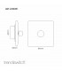 Artistic Modern 1 Gang 1 Way LED Dimmer Switch Gloss White Chrome Finish-2