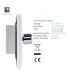 Artistic Modern 1 Gang 1 Way LED Dimmer Switch Gloss White Chrome Finish-4
