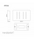 Artistic Modern 2 Gang 2 Way LED Dimmer Switch Gloss Black Chrome Finish-2