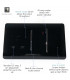Artistic Modern 1 Gang 1 Way LED Dimmer Switch Gloss Black Chrome Finish-3