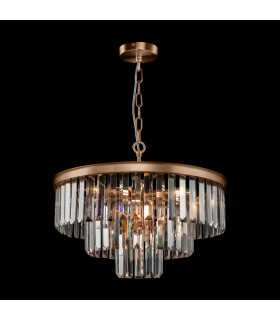 Classic Revero 7 Light Brass Pendant Ceiling Light-2