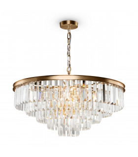 Classic Revero 12 Light Brass Pendant Ceiling Light-1