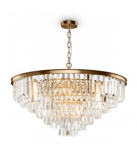 Classic Revero 16 Light Brass Pendant Ceiling Light-1