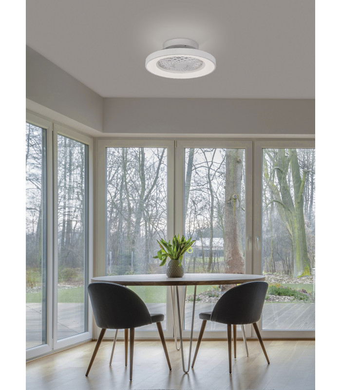 Tibet Mini Ceiling Light 35W DC Fan Remote Control White-4
