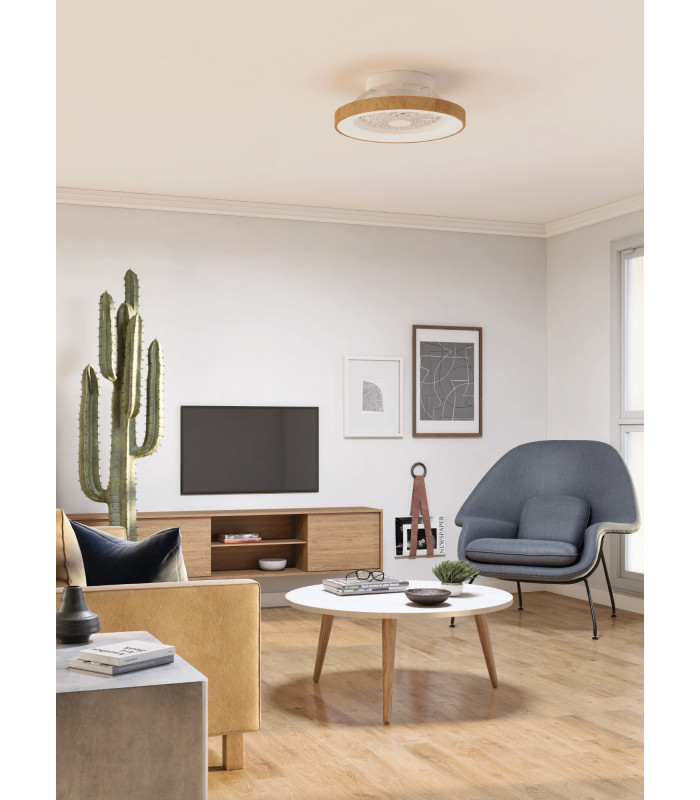 Tibet Mini Ceiling Light 35W DC Fan Remote Control White-6