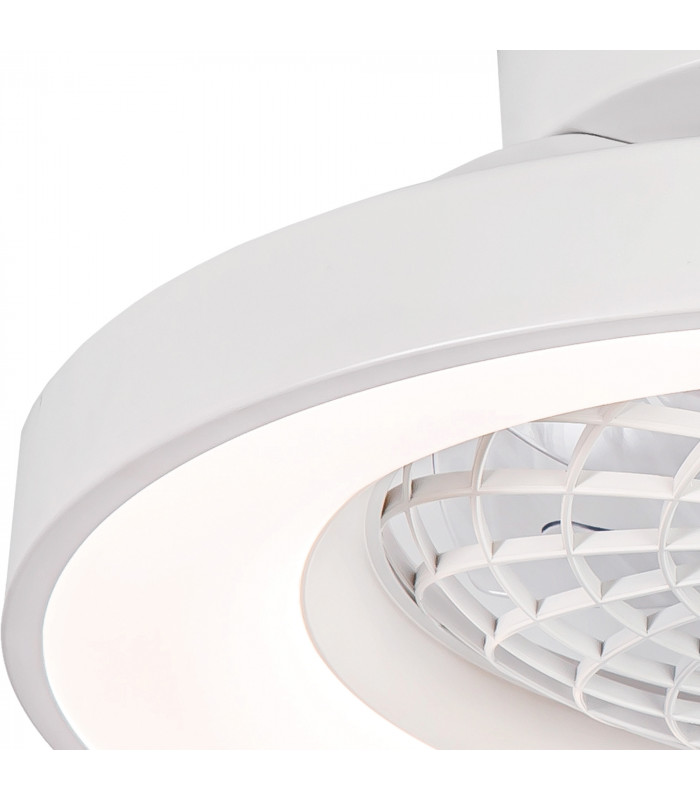 Tibet Mini Ceiling Light 35W DC Fan Remote Control White-8