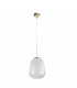 Smoky Dome Pendant Ceiling Light White, Gold, 26cm, 1x E27