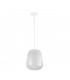 Smoky Dome Pendant Ceiling Light White, 26cm, 1x E27