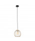 Globe Wire Frame Pendant Ceiling Light Black, Gold, 15cm, 1x E27