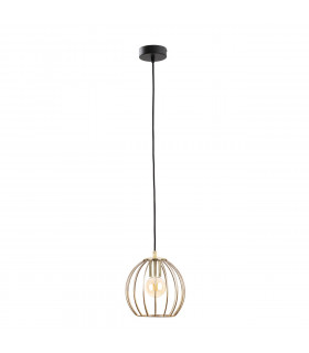 Globe Wire Frame Pendant Ceiling Light Black, Gold, 15cm, 1x E27