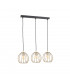 Globe Bar Pendant Ceiling Light Black, Gold, 60cm, 3x E27