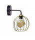 Mig Wall Lamp Black, Gold, 23cm, 1x E27