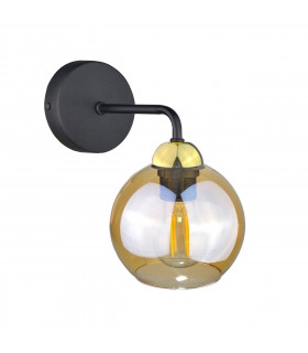 Melle Dome Wall Lamp Gold, 23cm, 1x E27