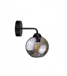 Cosmo Dome Wall Lamp Black, 23cm, 1x E27