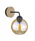 Melle Dome Wall Lamp Wood, 23cm, 1x E27