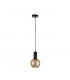 Jantar Slim Pendant Ceiling Light Black, 15cm, 1x E27