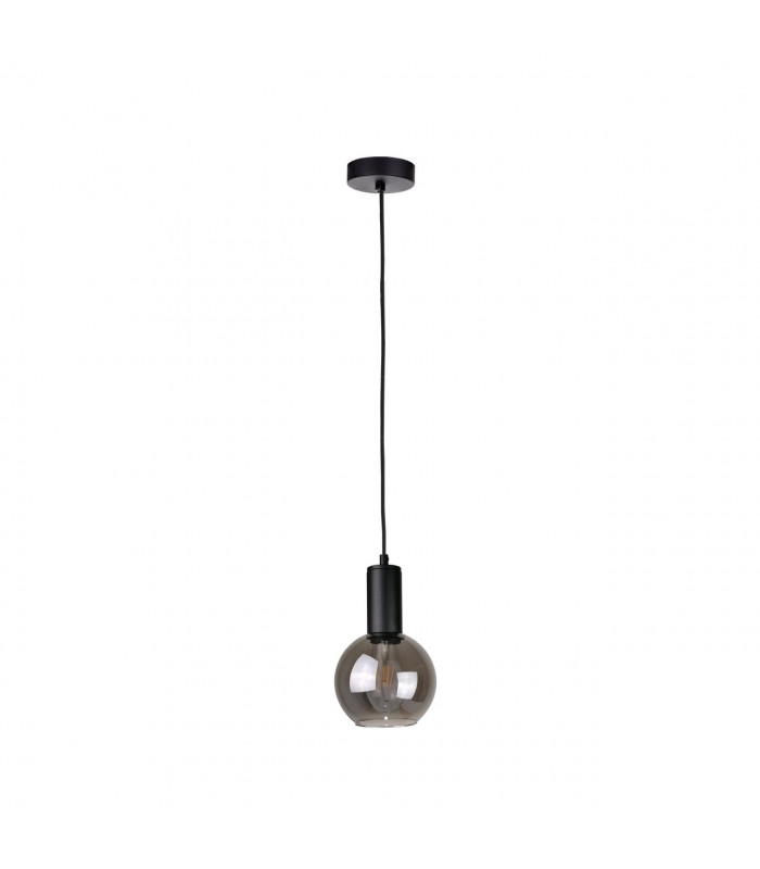 Supra Dome Pendant Ceiling Light Black, 15cm, 1x E27