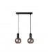 Supra Bar Pendant Ceiling Light Black, 50cm, 2x E27