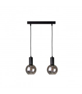 Supra Bar Pendant Ceiling Light Black, 50cm, 2x E27
