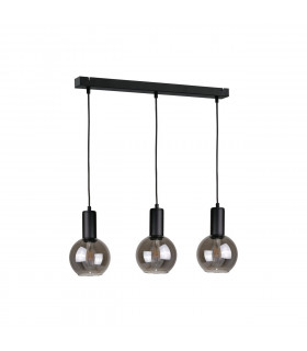 Supra Bar Pendant Ceiling Light Black, 60cm, 3x E27
