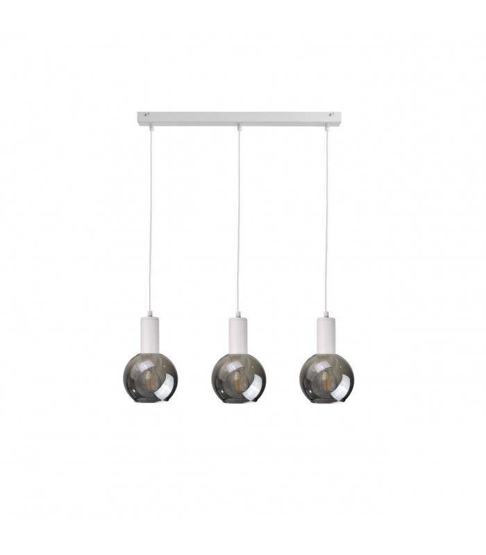 Supra Bar Pendant Ceiling Light White, 60cm, 3x E27