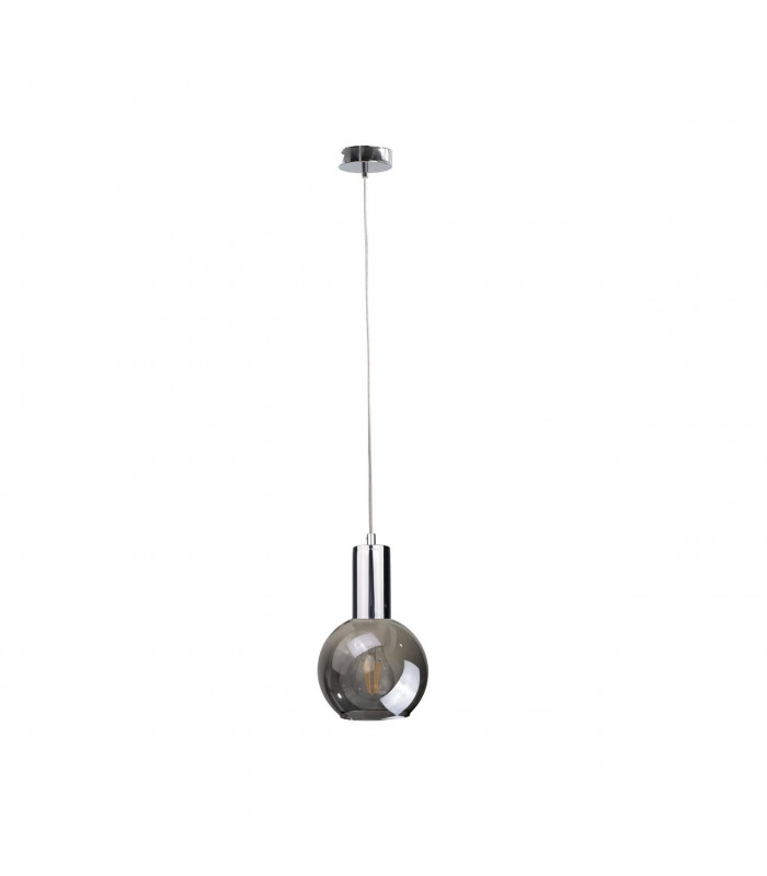 Supra Dome Pendant Ceiling Light Silver, 15cm, 1x E27