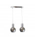 Supra Bar Pendant Ceiling Light Silver, 50cm, 2x E27