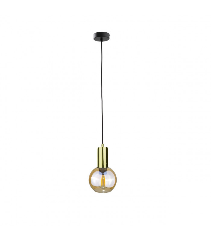 Jantar Dome Pendant Ceiling Light Gold, 15cm, 1x E27