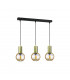 Jantar Bar Pendant Ceiling Light Gold, 60cm, 3x E27