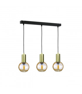Jantar Bar Pendant Ceiling Light Gold, 60cm, 3x E27