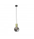 Supra Dome Pendant Ceiling Light Black, Gold, 15cm, 1x E27