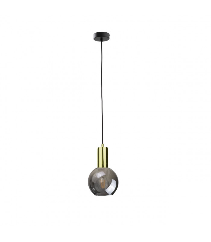 Supra Dome Pendant Ceiling Light Black, Gold, 15cm, 1x E27