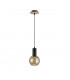 Jantar Dome Pendant Ceiling Light Wood, 15cm, 1x E27