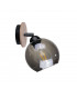 Yuno Dome Wall Lamp Wood, Black, 15cm, 1x E27